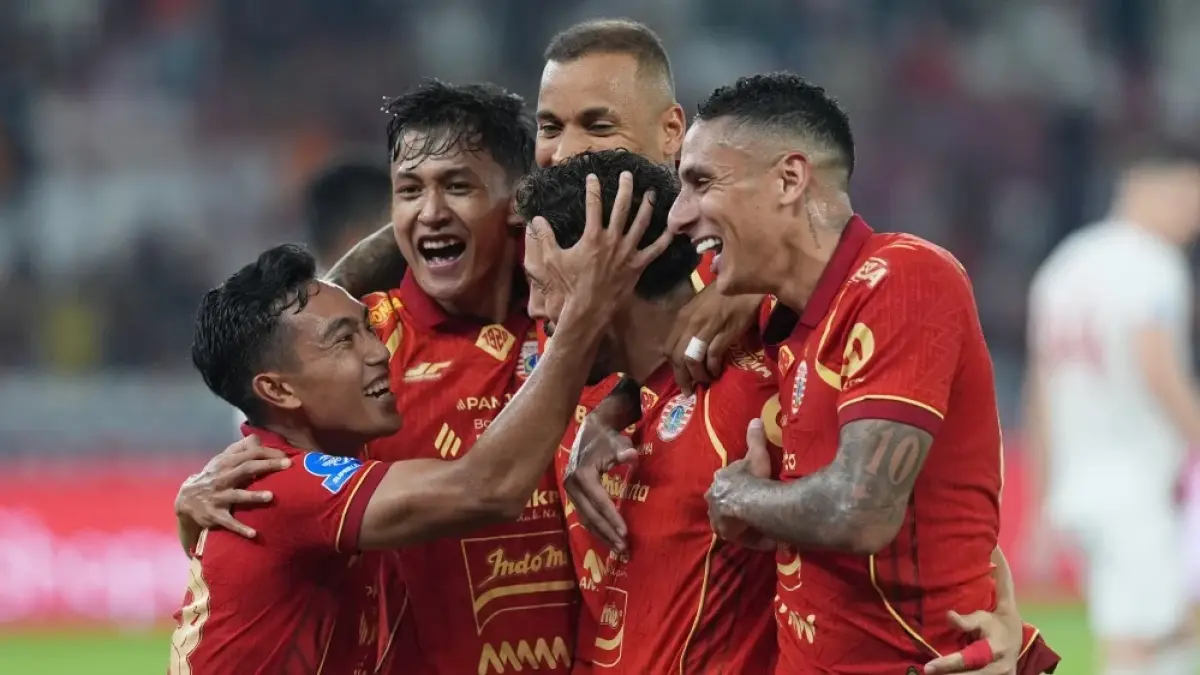 Striker Persija Rayhan Hannan mencetak gol ke gawang Persijap Jepara, (4/5/2026). (ILeague)