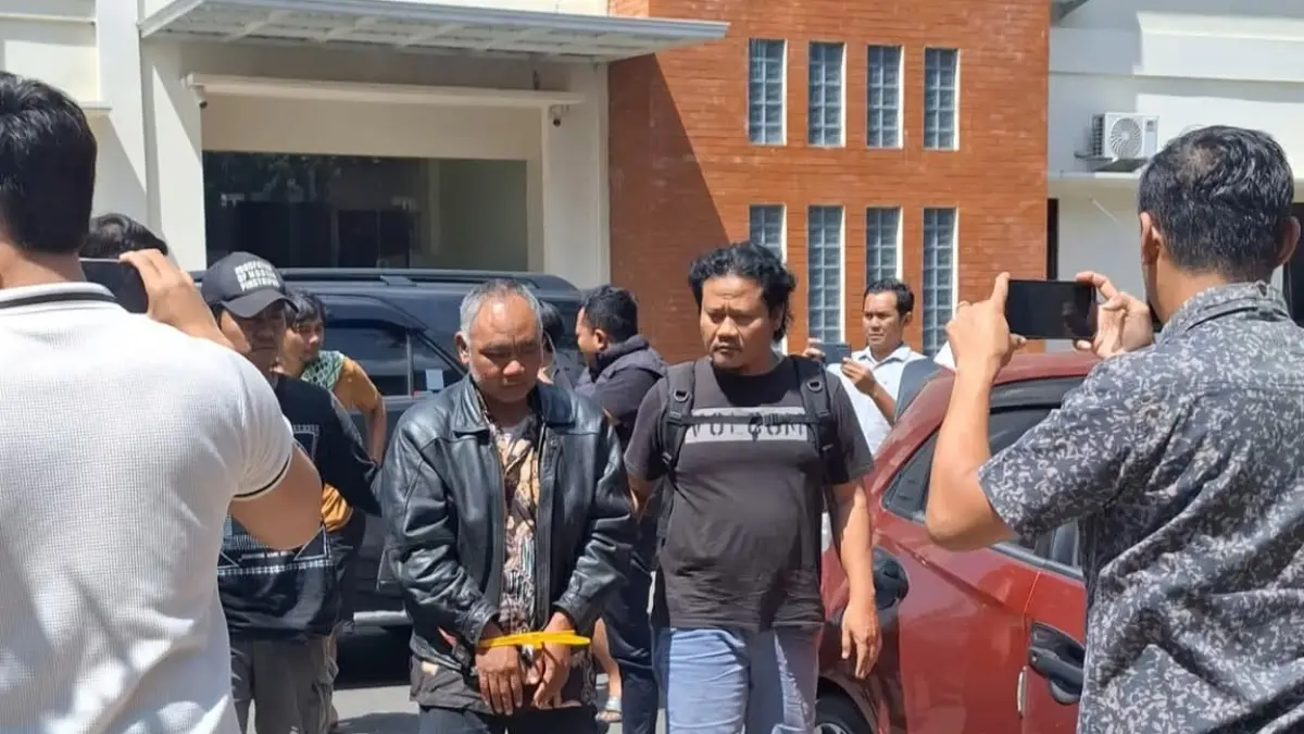 Tersangka pencabulan Ashari pengasuh Ponpes Ndholo Kusumo Pati terhadap santriwati. (POLRESTA PATI/ RADAR PATI)