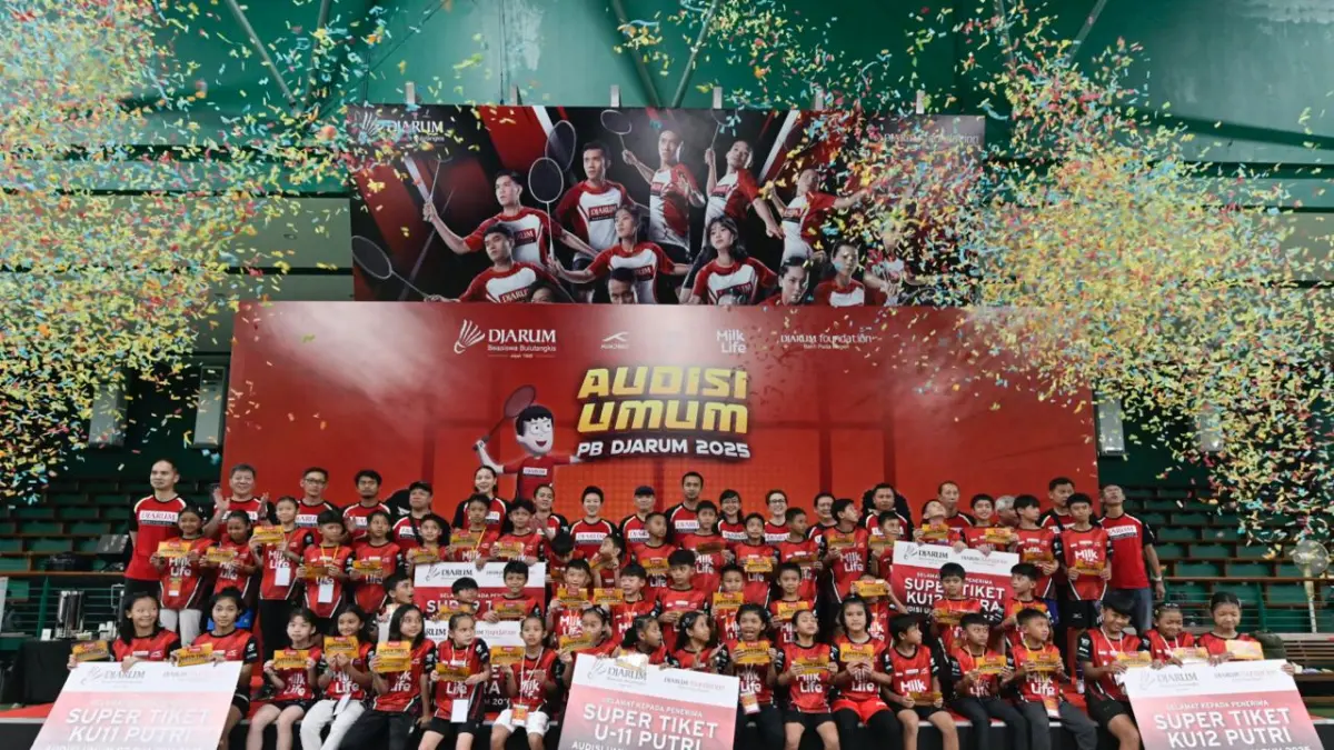 
MERIAH: Peserta terpilih pada ajang Audisi Umum PB Djarum tahun 2025. (PB DJARUM UNTUK RADAR PATI)
