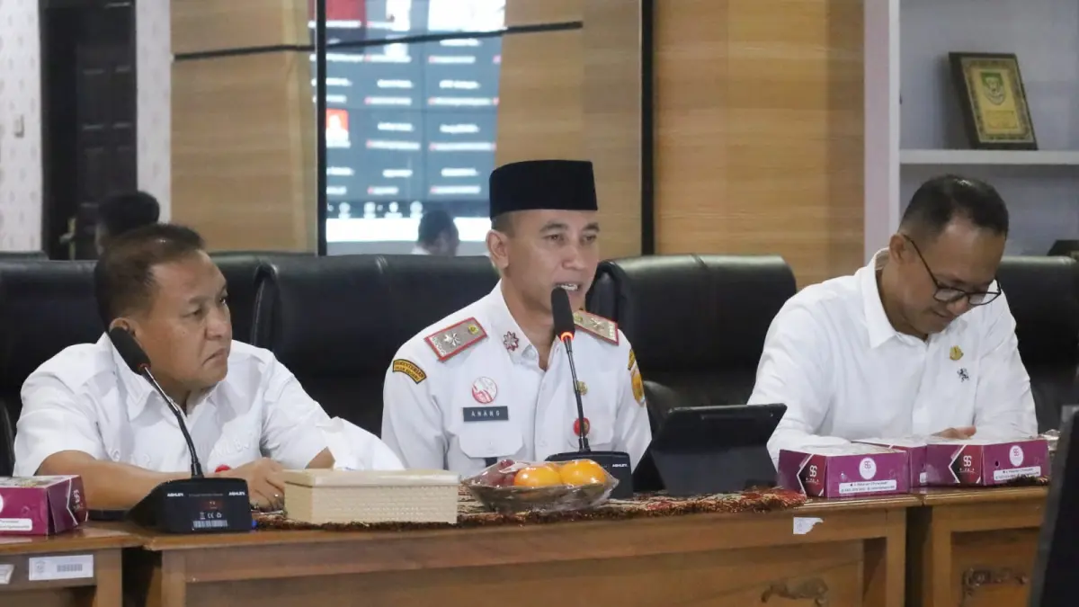 RAKOR: Tim Satgas MBG Kabupaten Grobogan saat melakukan rakor. 