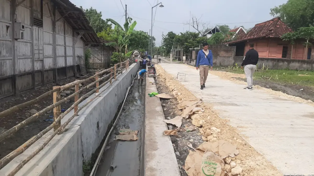 DIKEBUT: Pembangunan fisik Kotaku terus dikebut Disperakim Grobogan.