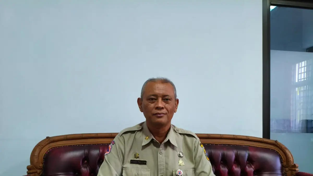 Kepala Pelaksana Harian (Kalakhar) BPBD Kabupaten Pati, Martinus Budi Prasetya. (ACHMAD ULIL ALBAB/RADAR KUDUS)