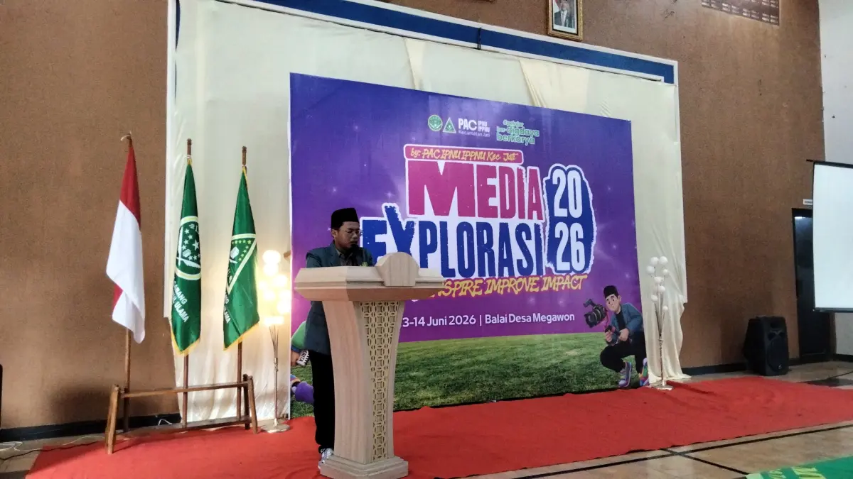 PAC IPNU IPPNU menggelar pelatihan jurnalistik di Balai Desa Megawon, Jati, Kudus, pada Sabtu (13/6). 