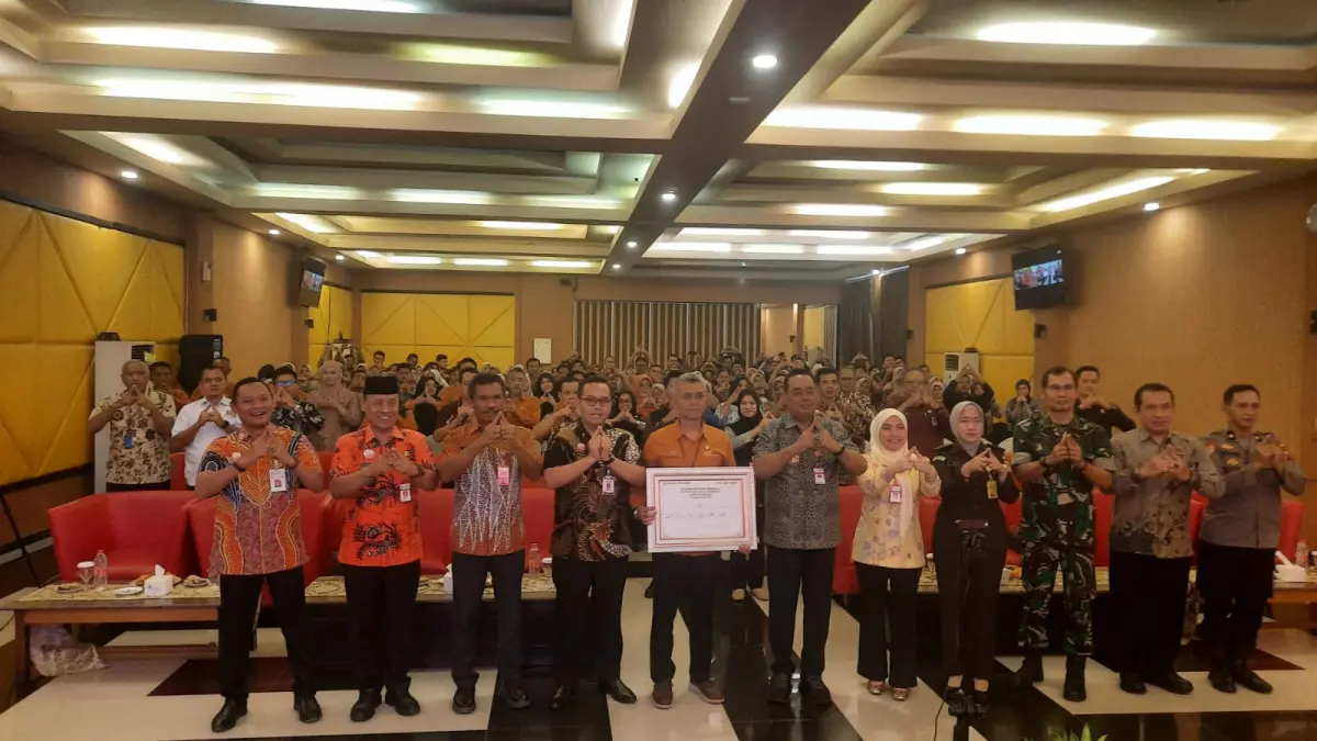 PENCANANGAN: Bupati Grobogan Setyo Hadi saat menghadiri pencanangan Sensus Ekonomi 2026.