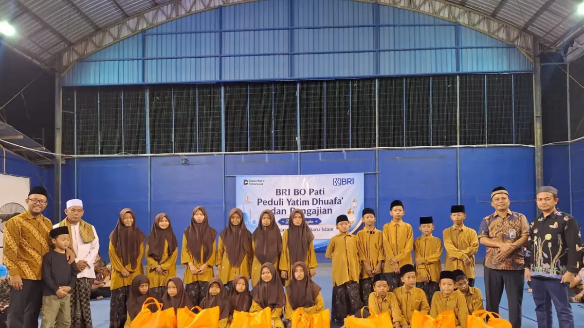 Kegiatan santunan anak yatim yang digelar BRI BO Pati dalam rangka bulan Muharam. 