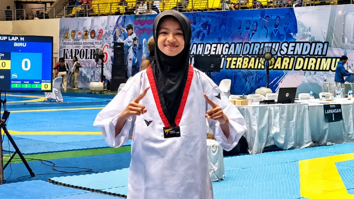 
Reisya Aulia Izzatunnissa, taekwondoin muda Grobogan yang berprestasi. (DOK PRIBADI)
