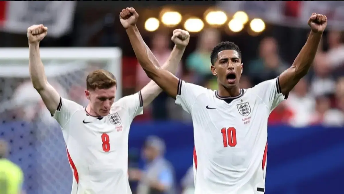 Jude Bellingham cetak dua gol ke gawang Meksiko. (JP.com)