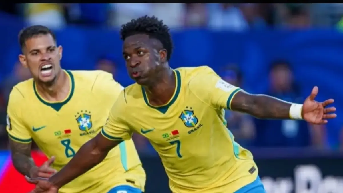 Pemain depan andalan Brasil Vinicius Junior. (Jawapos.com)