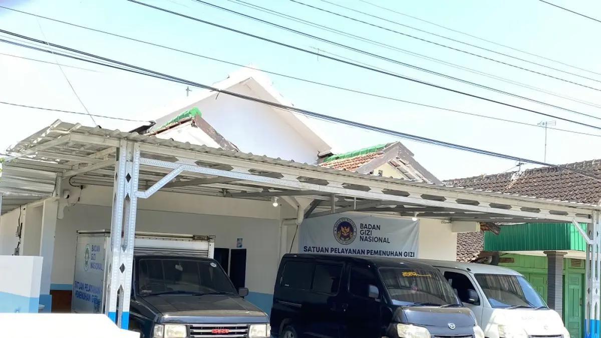 DAPUR: SPPG di Kecamatan Japah yang pernah tutup dan tidak beroperasional selama dua pekan. (ARIF FAKHRIAN KHALIM/RADAR PATI)
