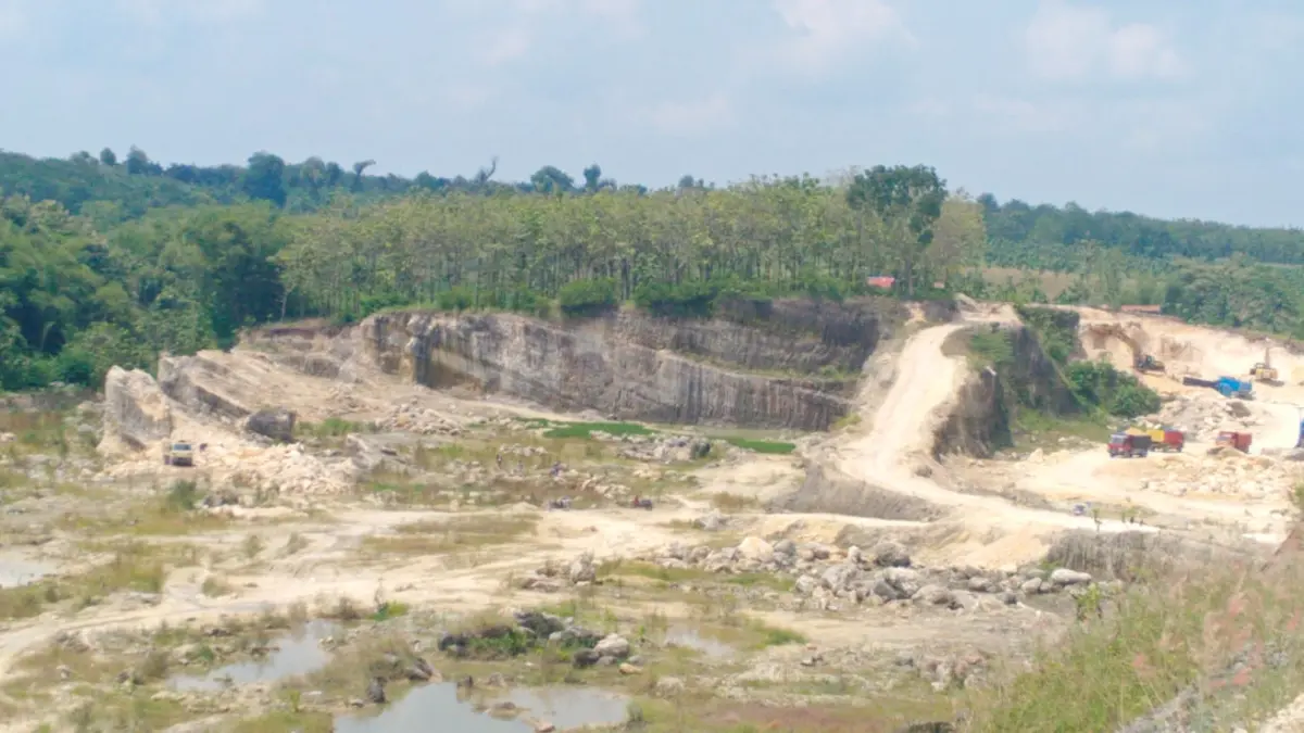 
TAMBANG: Kondisi salah satu galian C di wilayah Kabupaten Grobogan. (BPPKAD GROBOGAN UNTUK RADAR PATI)
