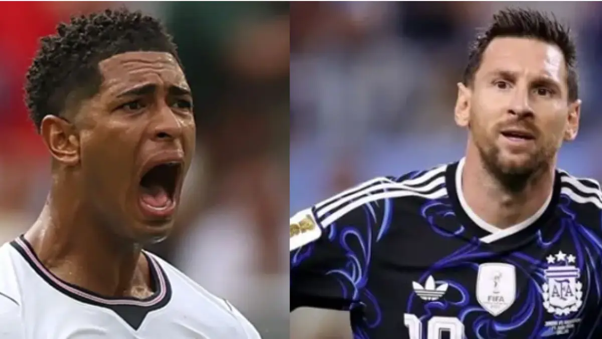 DIPREDIKSI SERU: Jude Bellingham (kiri). Lionel Messi (kanan). (Dok.Ist)