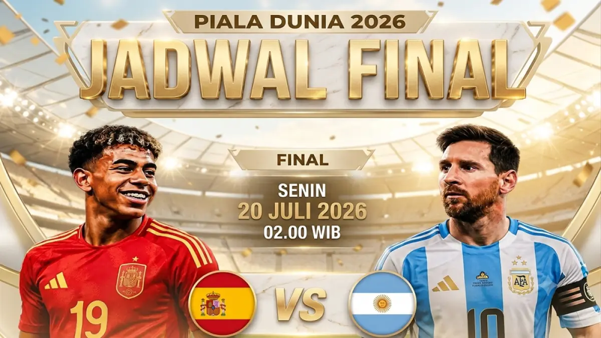 Nobar Final Piala Dunia Spanyol vs Argentina. (Ilustrasi AI/Gemini). 