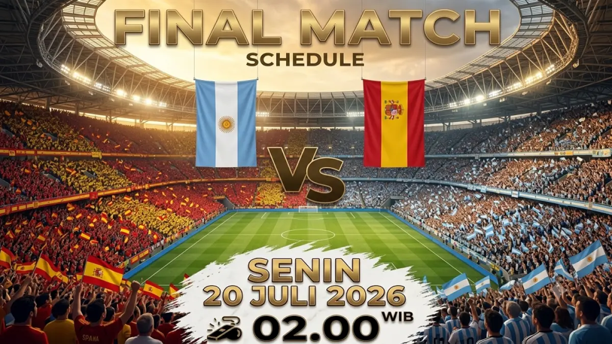 Nobar Final Piala Dunia 2026. (AI/ABDUL ROCHIM) 
