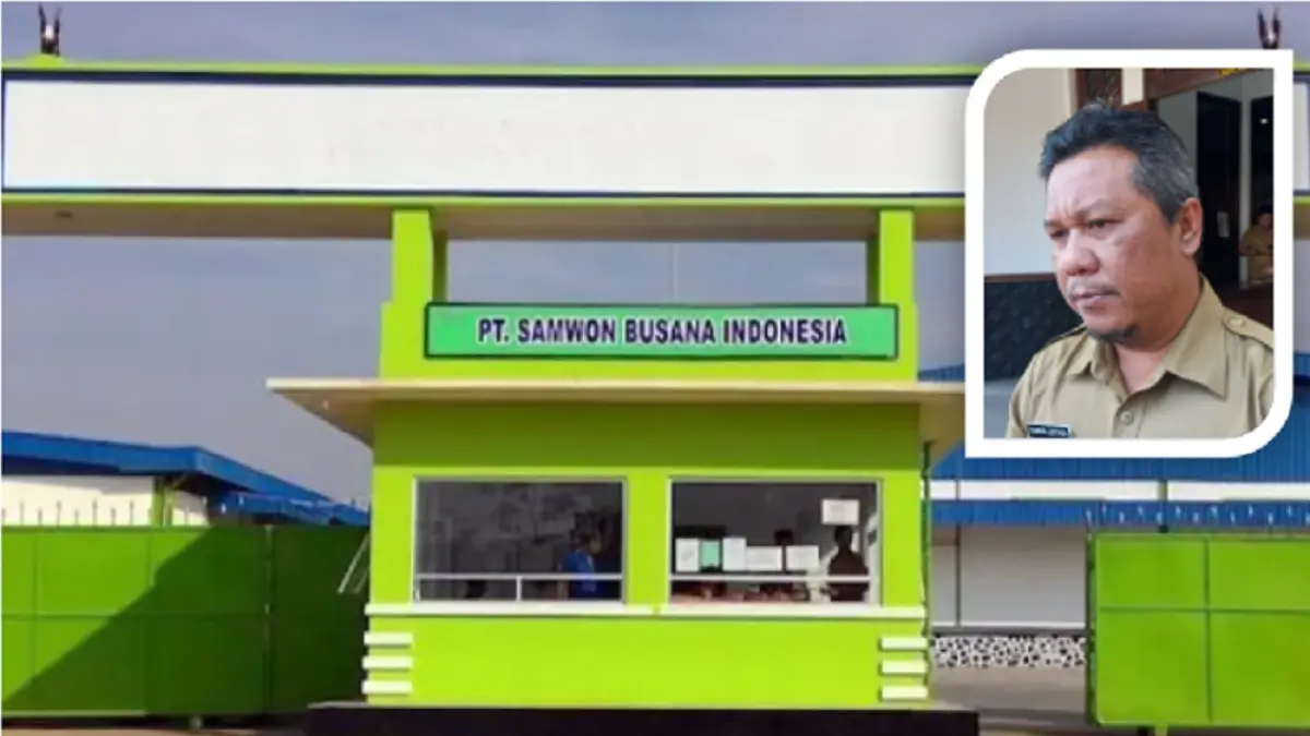 PT Samwon Busana Indonesia tutup. Kepala Diskopukmnakertrans Jepara Zamroni Lestiaza, (insert). (FIKRI T/RADAR PATI) 