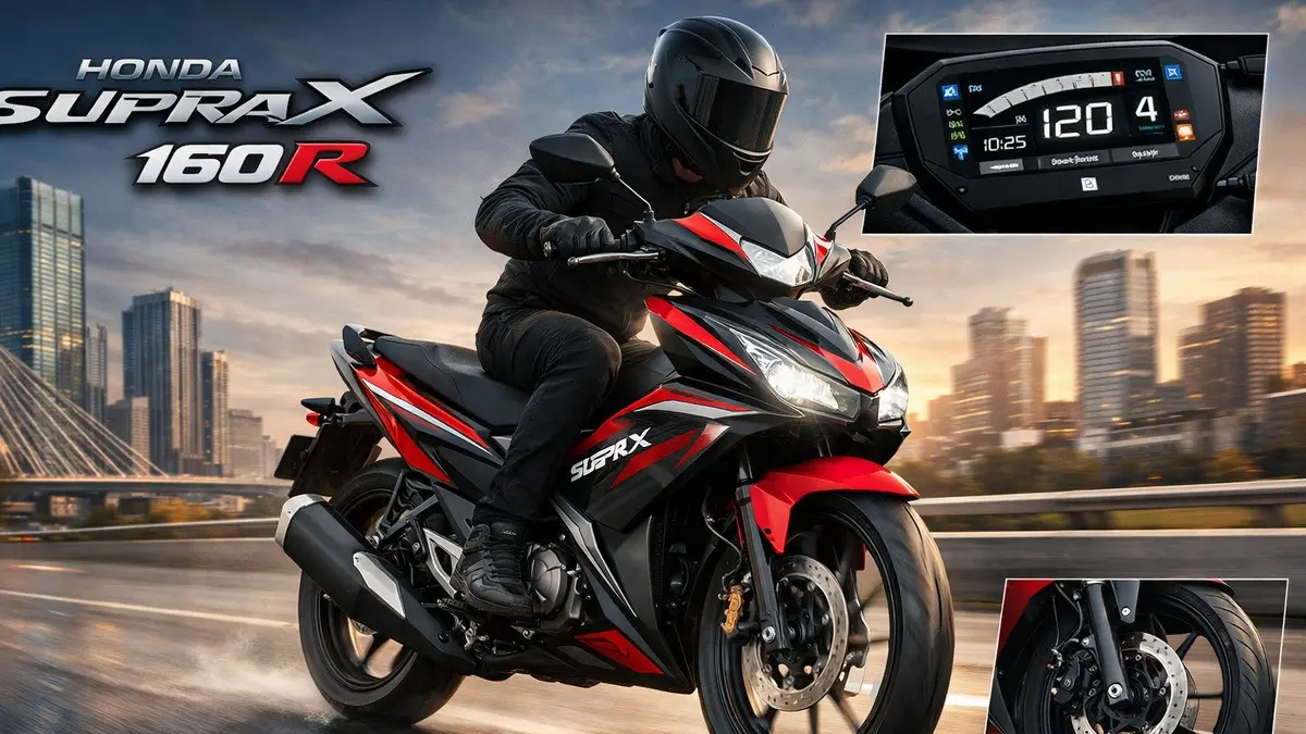 Honda Supra X 160 R hadir dengan mesin 160cc bertenaga, desain sporty modern. (DOK. Ist) 