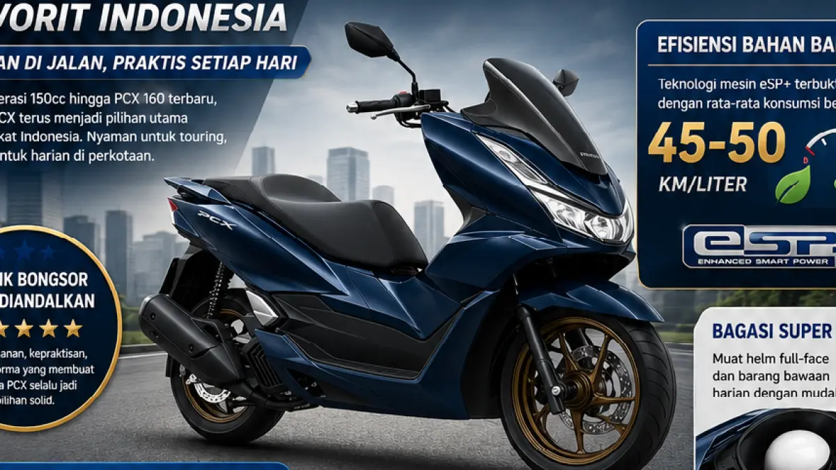 Honda PCX. (AHM/AI/ABDUL ROCHIM)