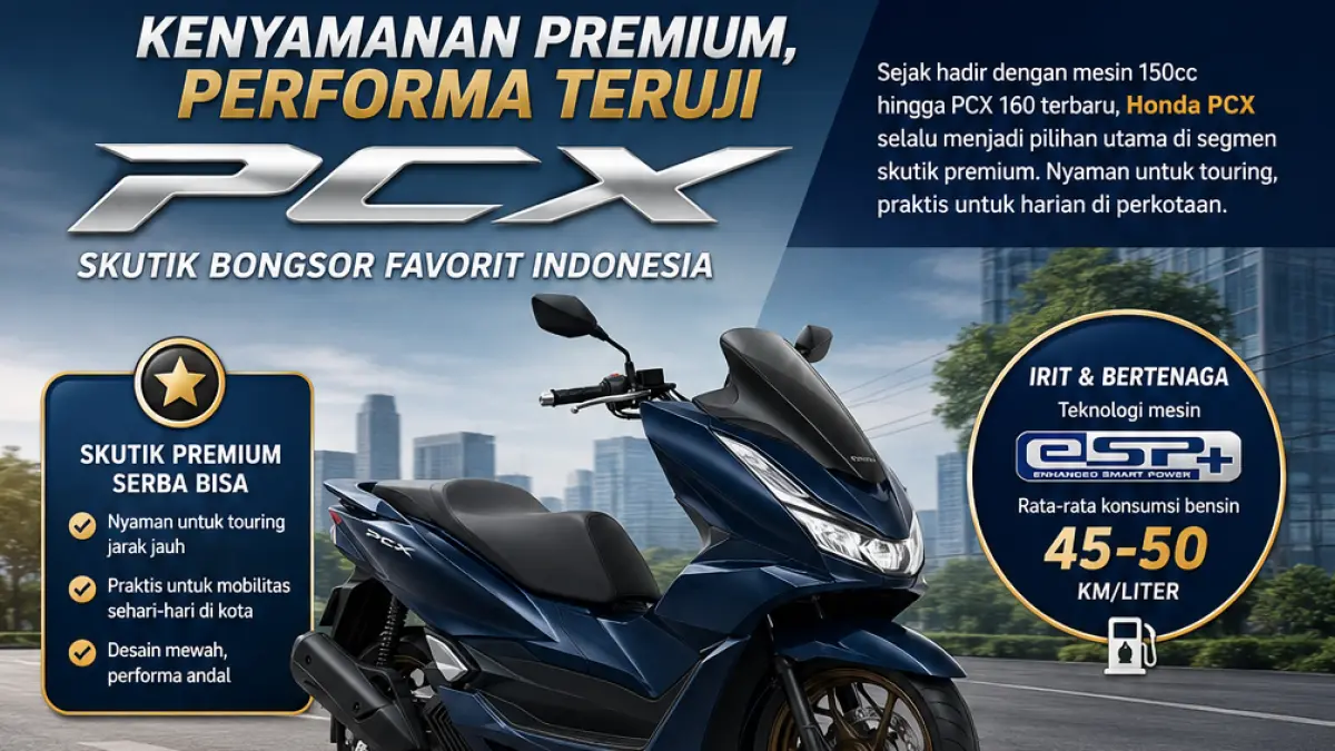 Honda PCX. (AI/ABDUL ROCHIM)
