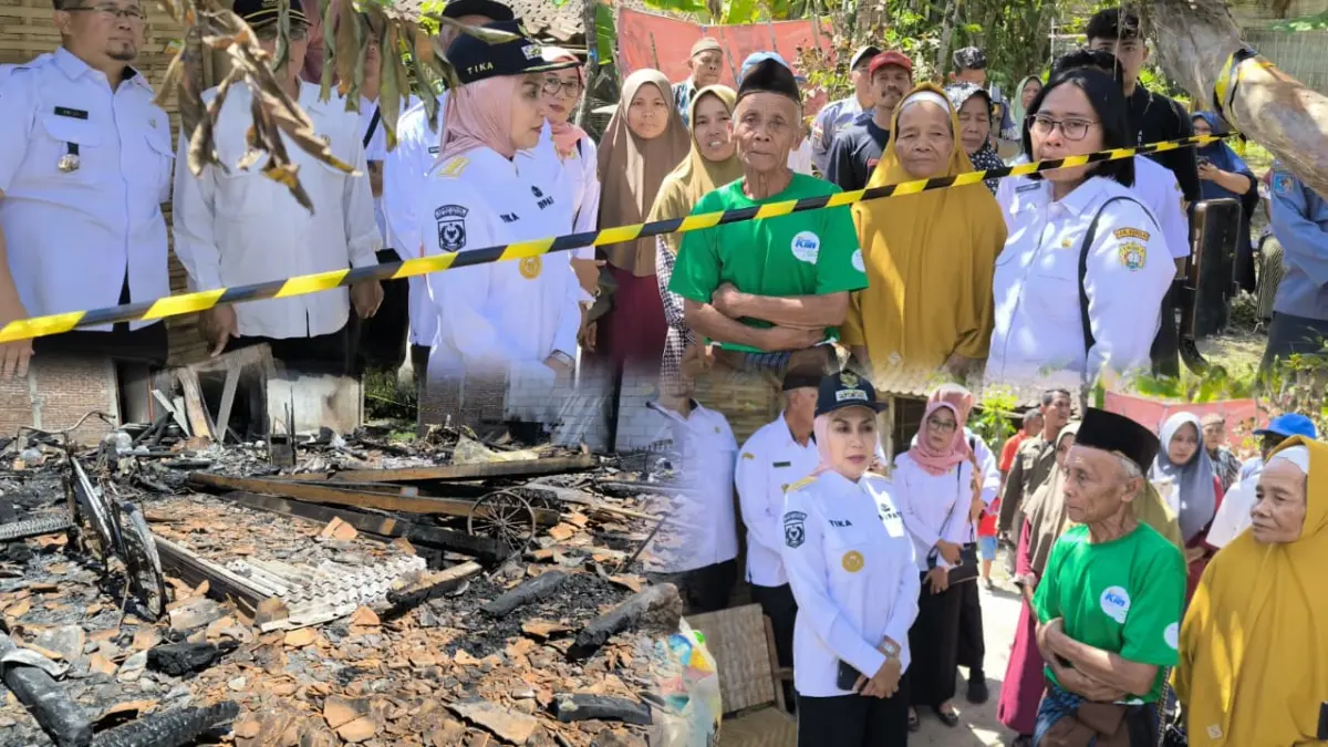  Tinjau Lokasi Kebakaran di Desa Sumberagung, Bupati Kendal Ingatkan Warga Jaga Keamanan Listrik