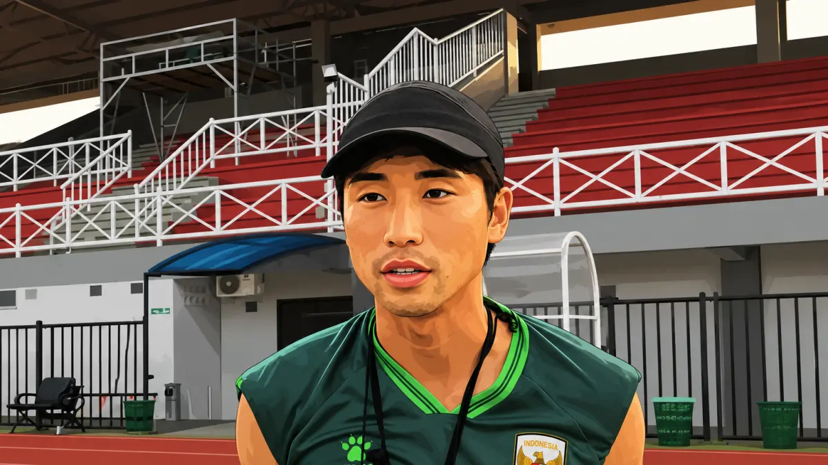 Pelatih Timnas Putri Nusantara U-17 Takumi Taniguchi.