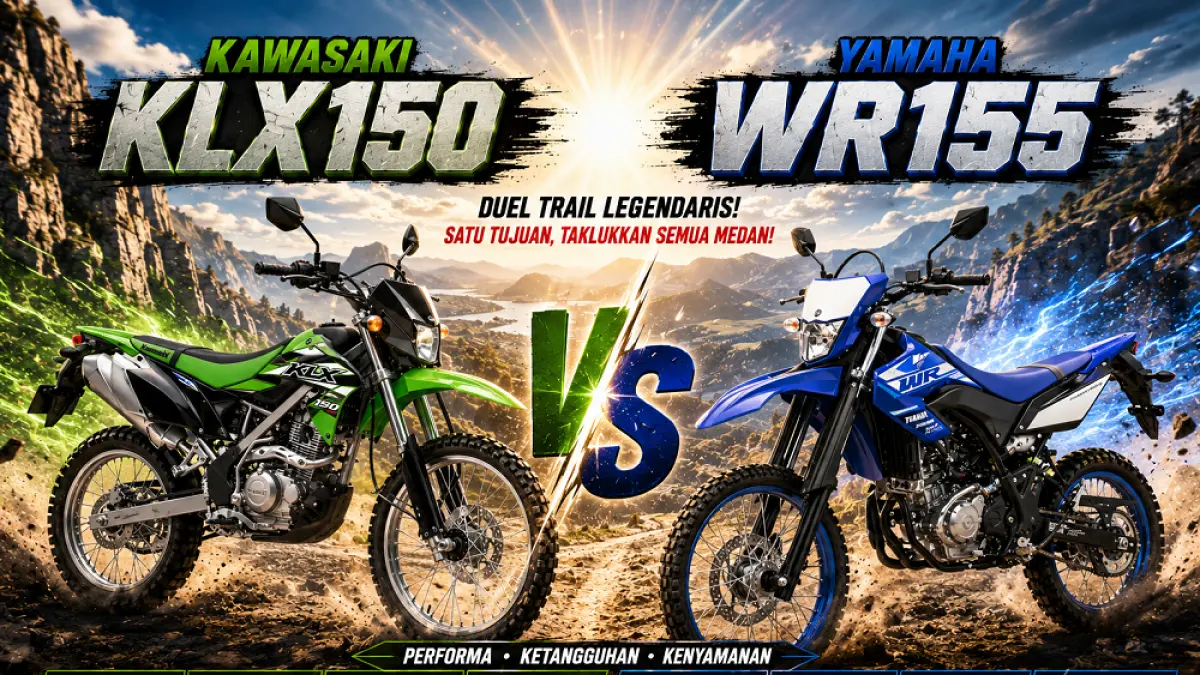 Duel Kawasaki KLX150 Vs Yamaha WR 155. (AI/Ist/ABD.ROCHIM)
