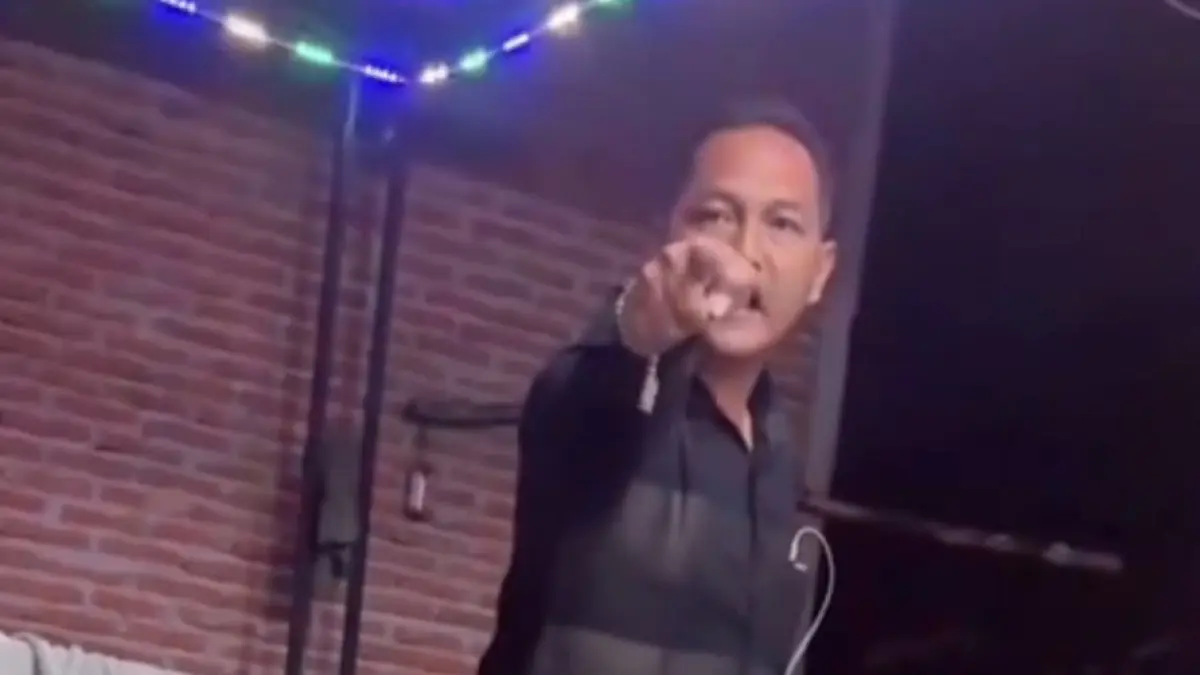 Agus Palon jadi tersangka dugaan ujaran kebencian. (EKO S/RADAR PATI)