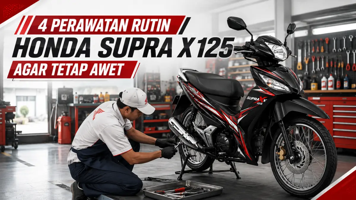 Perawatan Honda Supra X 125. (AI/ABD ROCHIM)