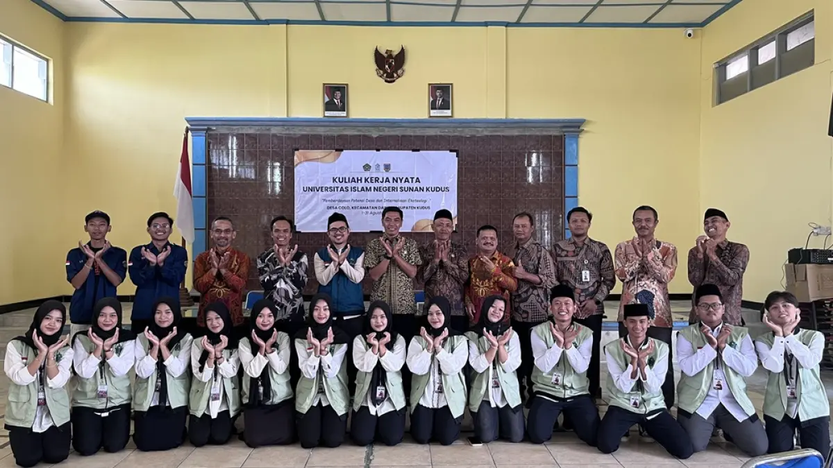 KKN UIN Sunan Kudus di Desa Colo, Rabu (5/8).
