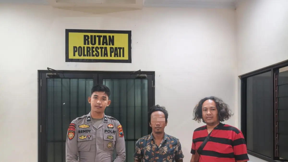 DIRINGKUS: Pelaku curanmor diamankan di Polsek Juwana. (HUMASRESTA PATI UNTUK RADAR PATI)