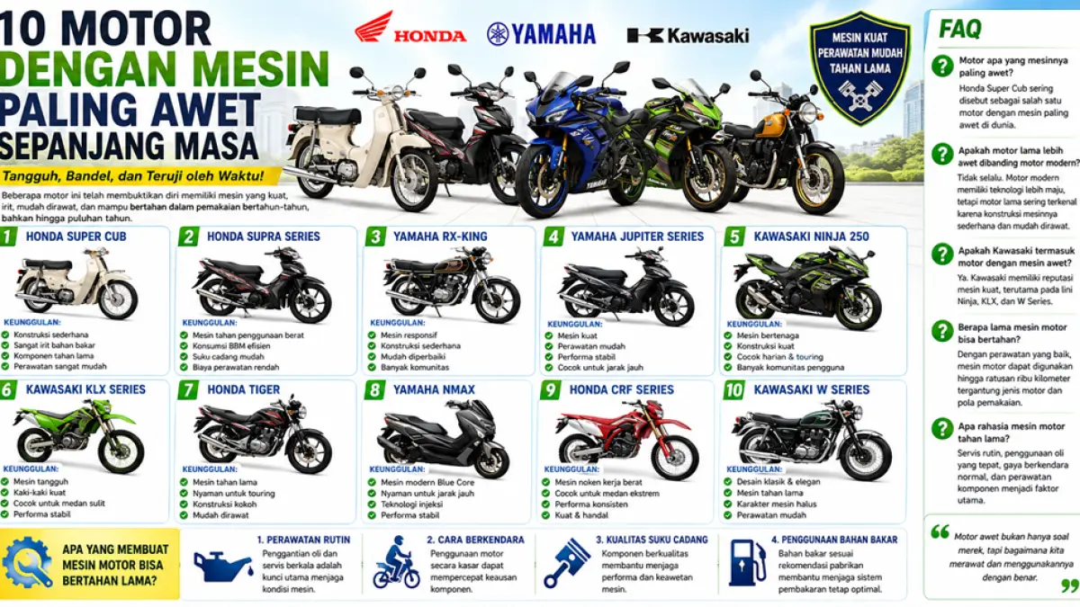 Honda, Kawasaki, Yamaha. (AI/ABD. ROCHIM)