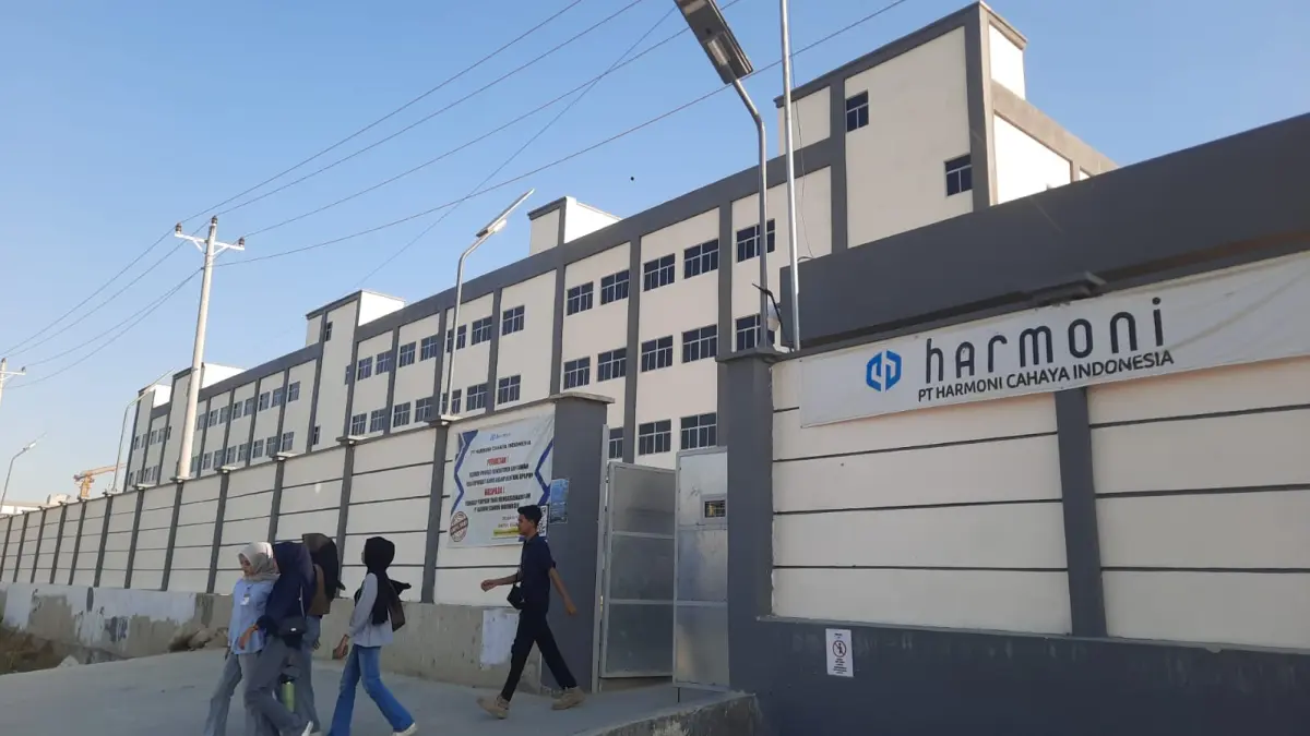 BEROPERASI: PT Harmony yang mulai beroperasi di KPI Sugihmanik Kecamatan Tanggungharjo Kabupaten Grobogan.