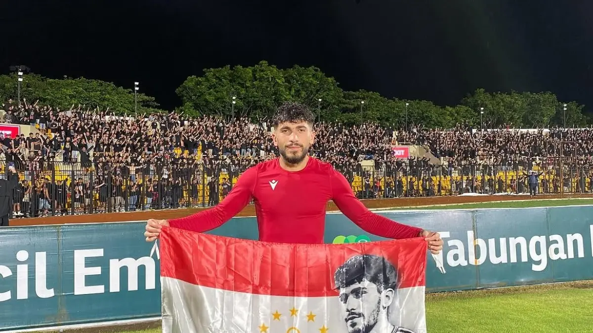 Rahmatzoda saat masih berseragam Persijap Jepara di Liga 2 musim 2024/2025.