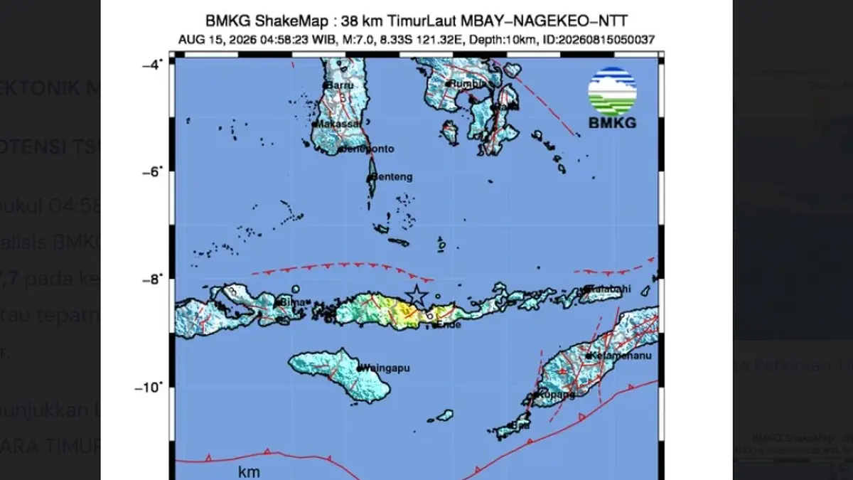 Peta Gempa NTT
