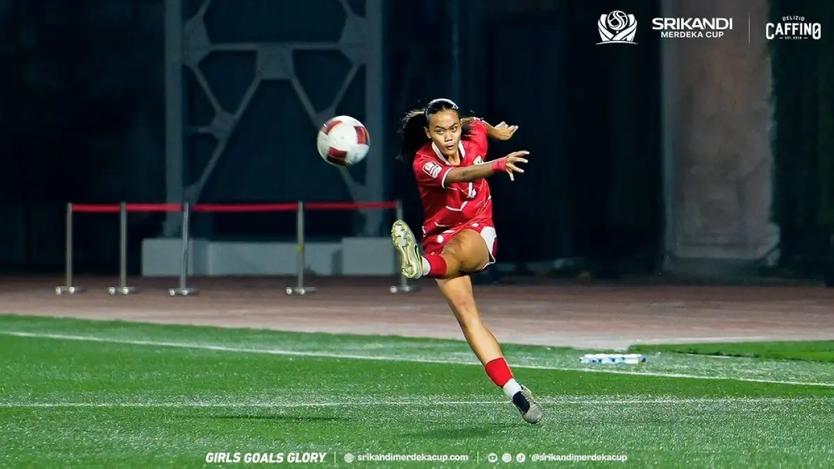 Captain Garuda Pertiwi Jazlyn Kayla dkk membawa tim ke semifinal usai sapu bersih fase grup. (SRIKANDI MERDEKA CUP)