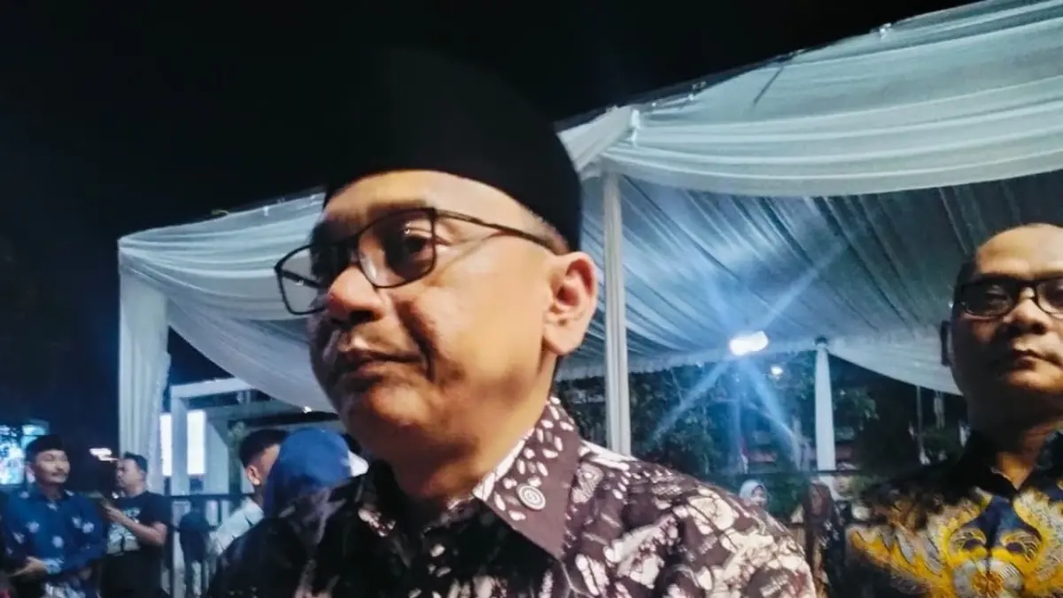 Plt Bupati Pati Risma Ardhi Chandra meminta maaf ke publik atas kesalahan membaca Pancasila. (ANDRE F/RADAR PATI)