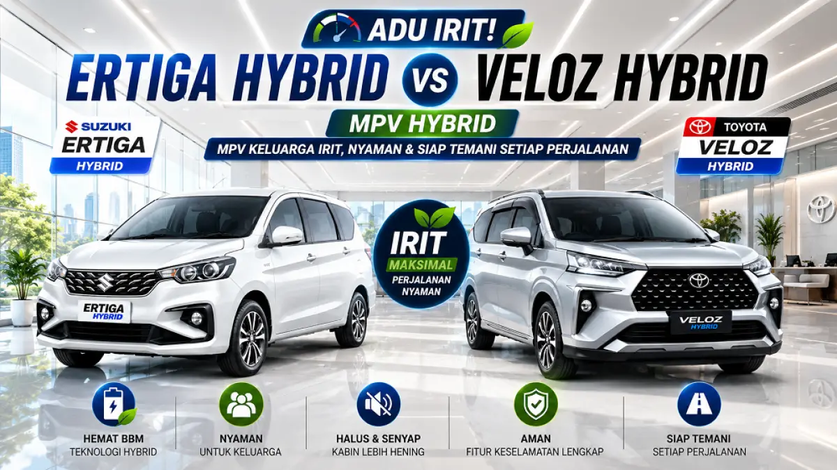 Suzuki Ertiga Hybrid vs Toyota Veloz Hybrid. (AI/ABD. ROCHIM)