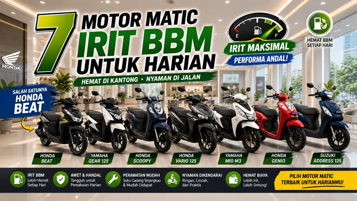 Tujuh motor matic irit BBM. (JPRS/AI/ABD. ROCHIM)