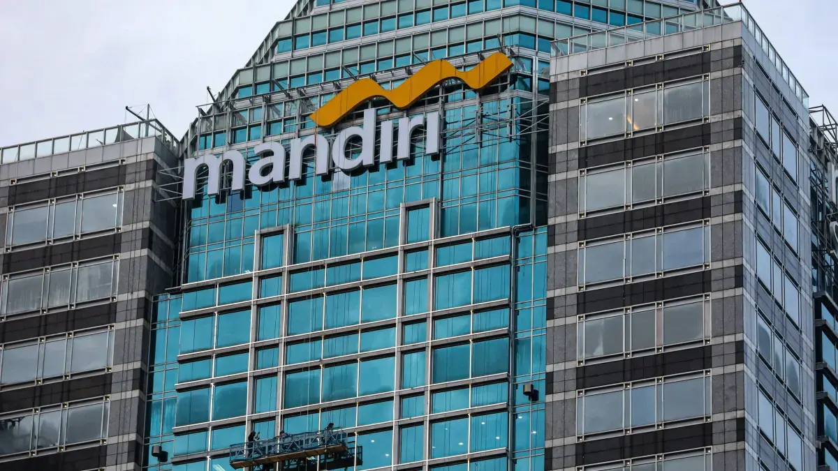 Gedung Menara Bank Mandiri di Jakarta. (Salman Toyibi/ Jawa Pos)

