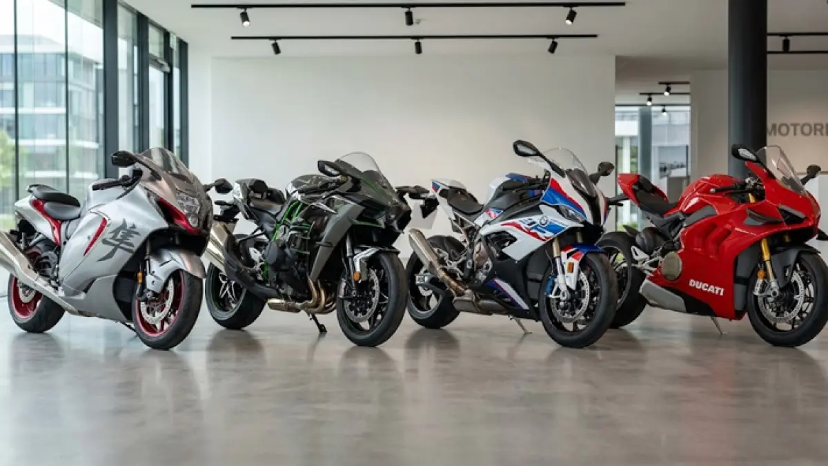 Suzuki Hayabusa, Kawasaki Ninja H2, BMW S 1000 RR dan Ducati Panigale V4