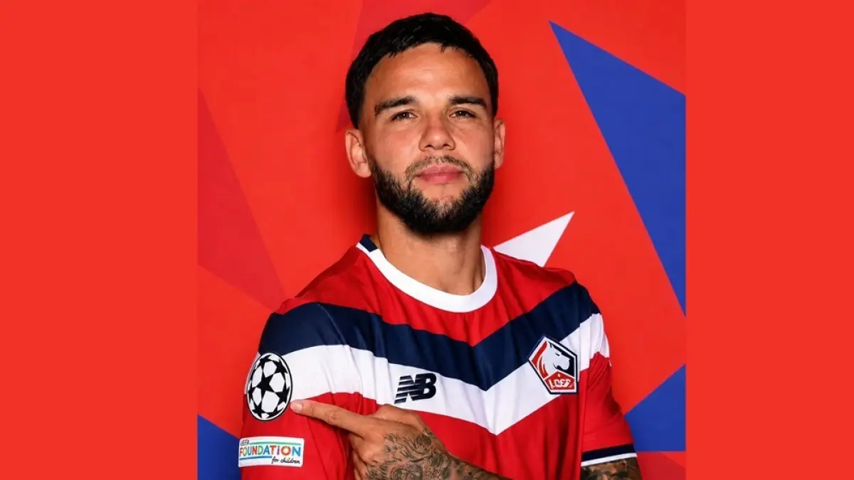 Pemain Lille Calvin Verdonk catatkan sejarah sebagai orang Indonesia pertama bermain di Liga Champions. (IG Pribadi)