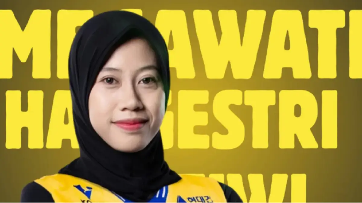 Pevoli Megawati Hangestri bermain untuk Hyundai Hillstate di liga Korea Selatan. (DOK. Ist)