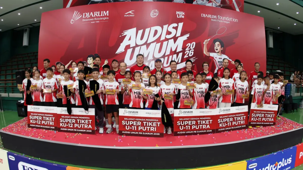 PRESTASI: Sebanyak 36 atlet PB Djarum meraih super tiket Bea Siswa bulu tangkis PB Djarum. (PB DJARUM UNTUK RADAR PATI)