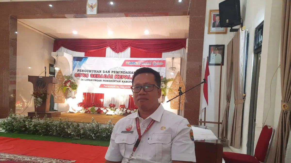 (Kabid Peningkatan Mutu Pendidikan dan Tenaga Kependidikan Disdik Grobogan Sudrajat Dangu Asmoro)