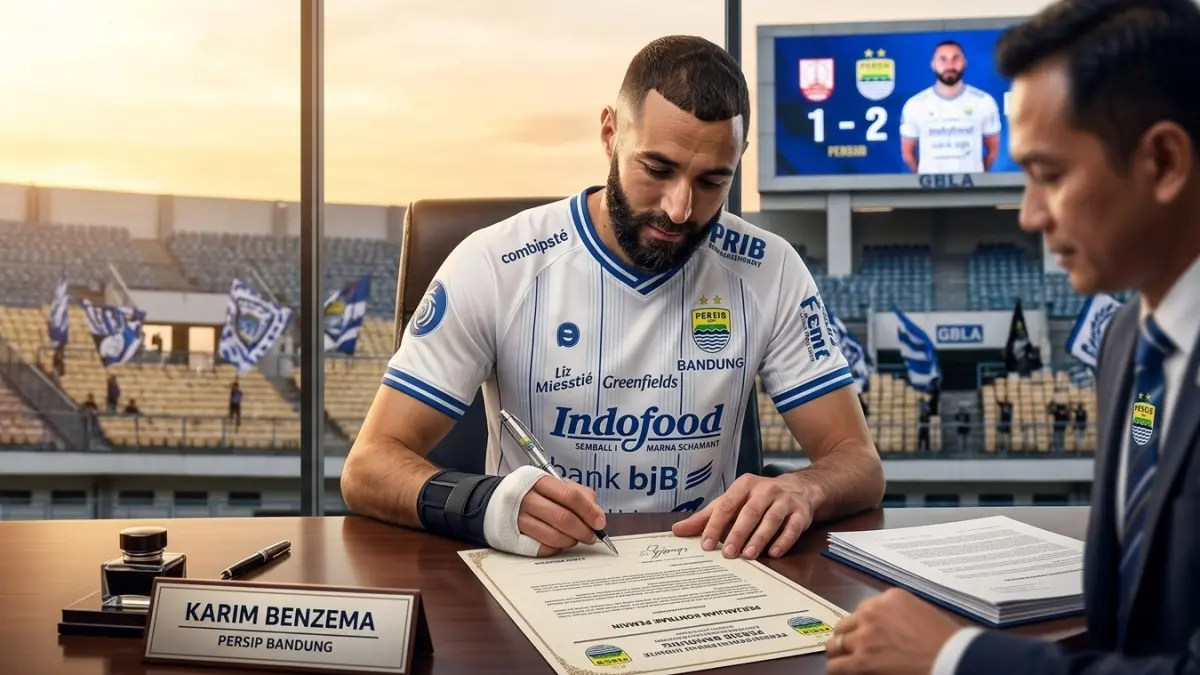 Rumor Benzema ke Persib Bandung (AI)