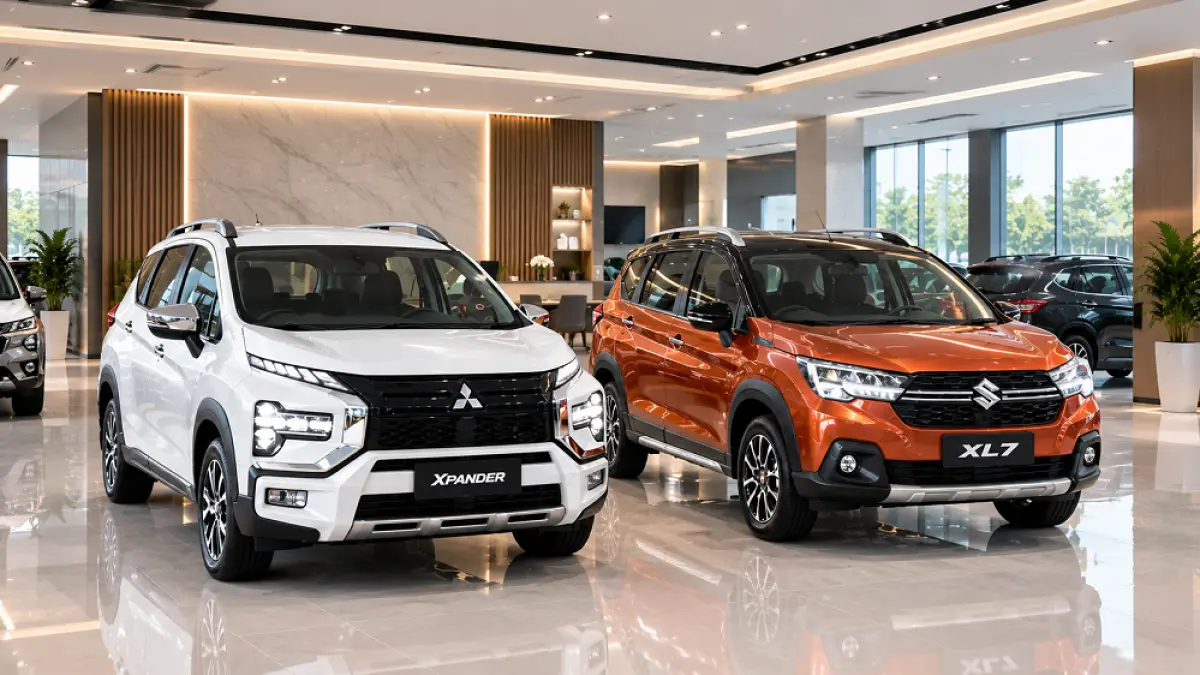Mitsubishi Xpander vs Suzuki XL7. (DOK Ist/AI/ABD ROCHIM)