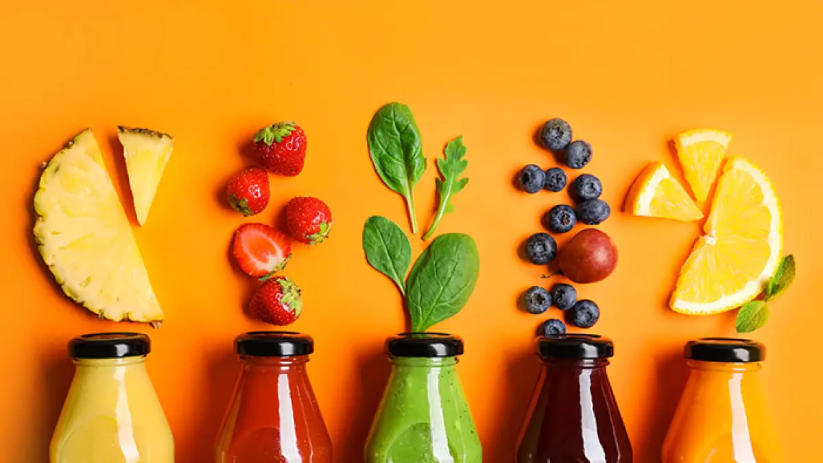 Ilustrasi Jus Buah dan Sayur