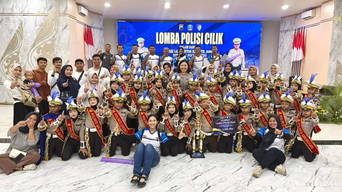 JUARA: Pocil Polres Grobogab saat menjadi juara di Polda Jateng.