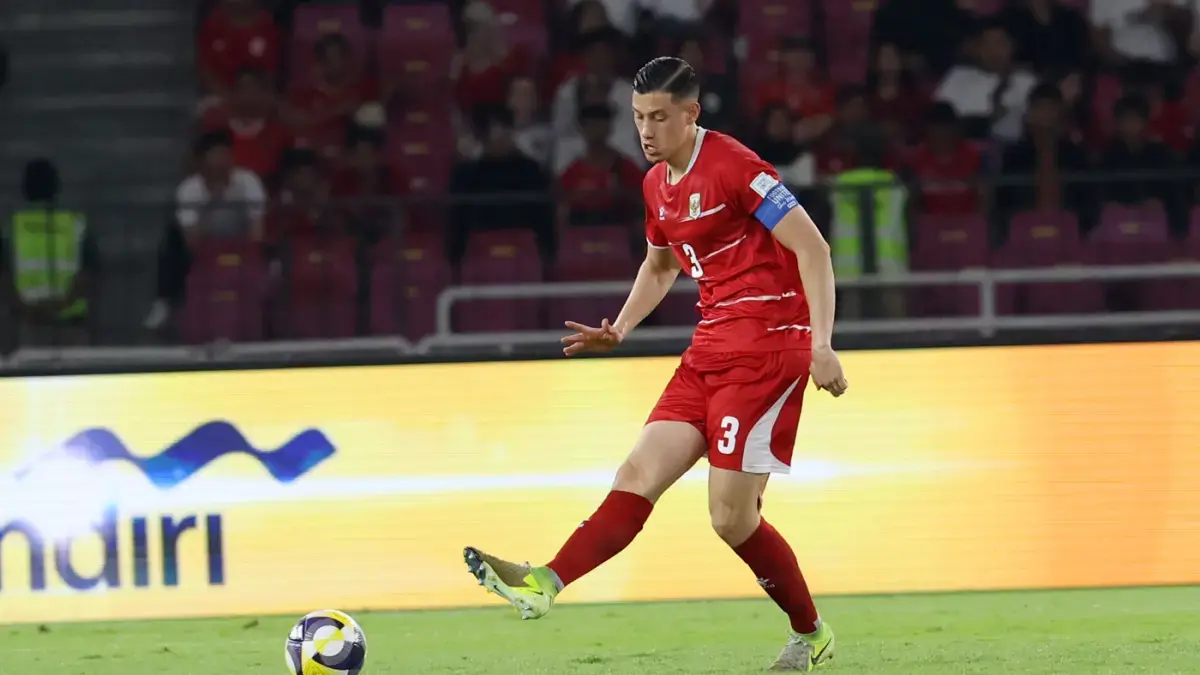 Kapten timnas Indonesia Jay Idzes dipastikan absen pada ajang FIFA Asean 2026 karena cedera. (JPcom)