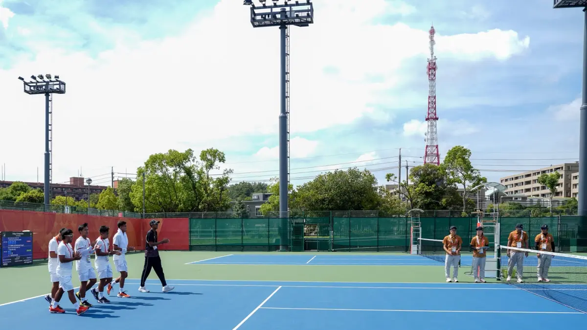 Tim beregu soft tenis Indonesia amankan medali perunggu Asian Games 2026. (Kemenpora)
