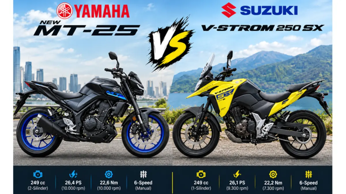 Yamaha New MT-25 Vs Suzuki V-Strom 250 SX