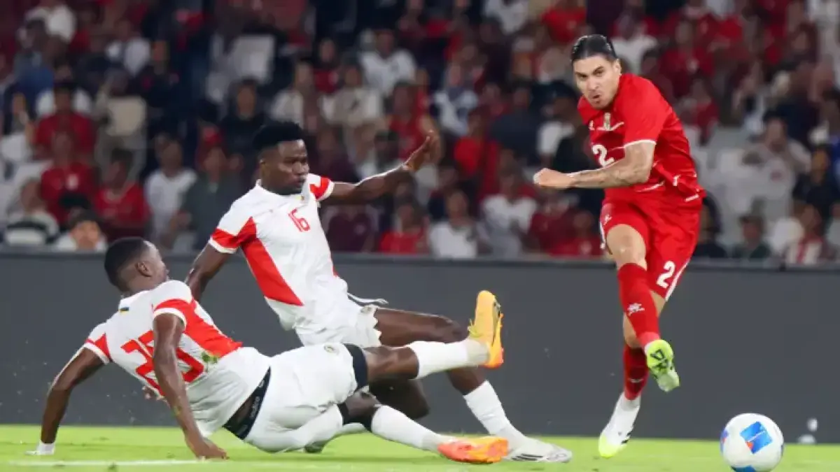 Kevin Diks saat membela timnas Indonesia. (JawaPoscom)